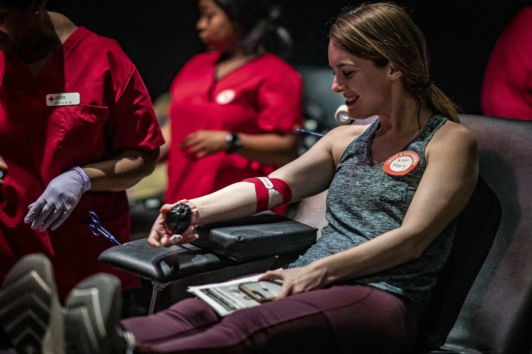 Giving blood for the throne.
