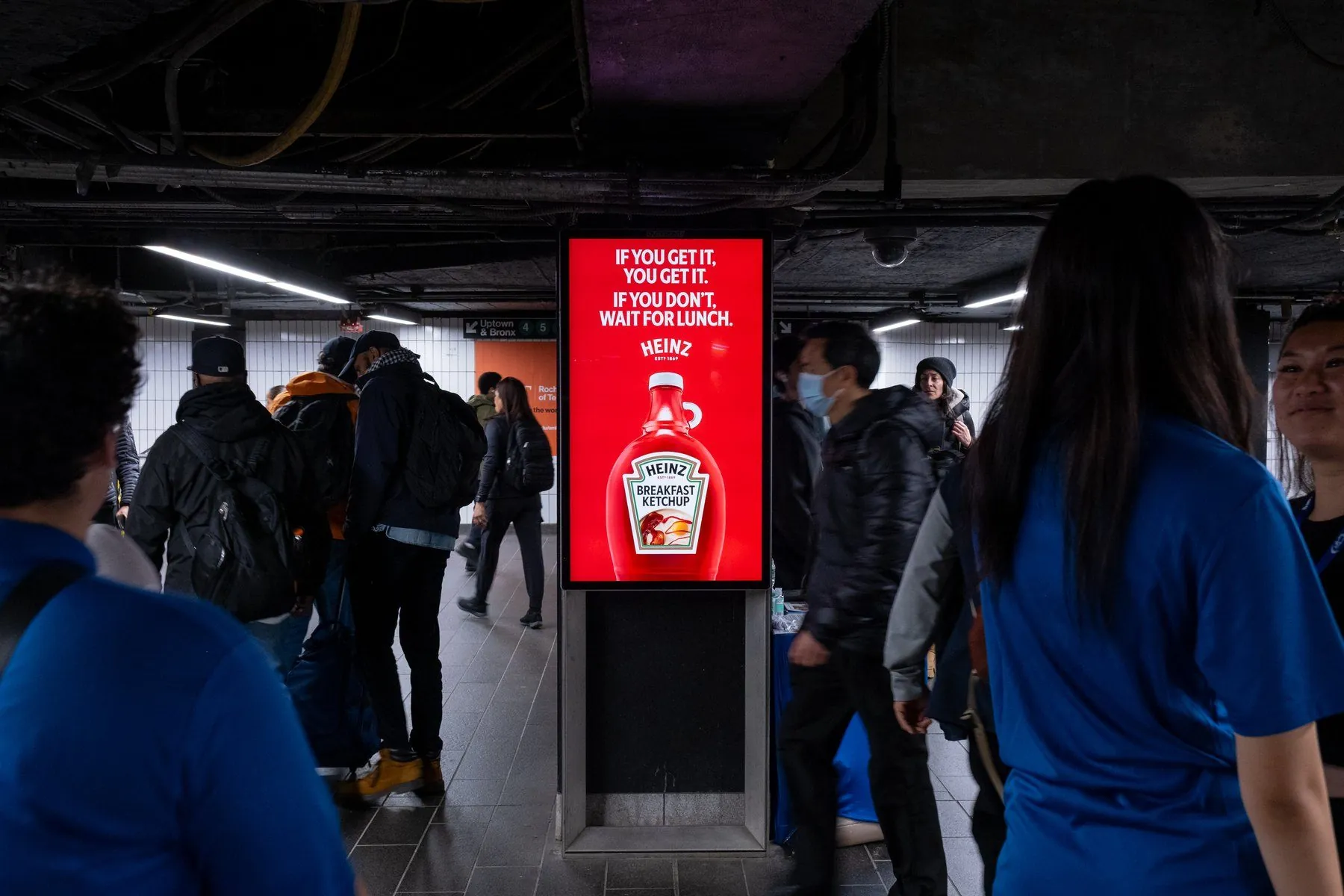 The subway at rush hour.