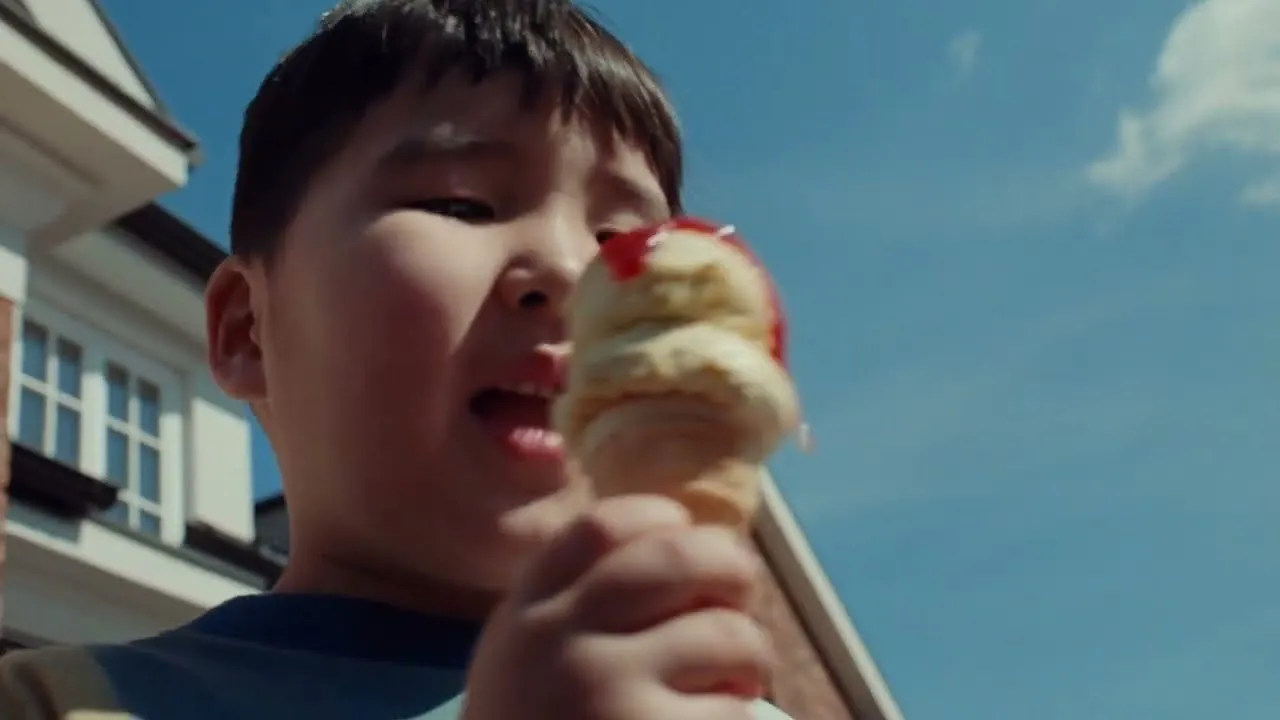 Ketchup, even on ice cream.