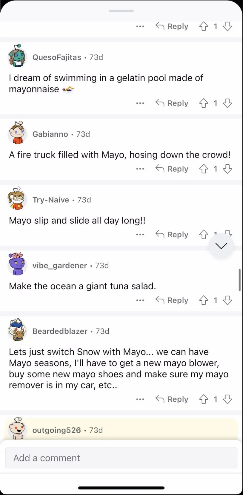 Where it started: fans’ mayo fantasies.