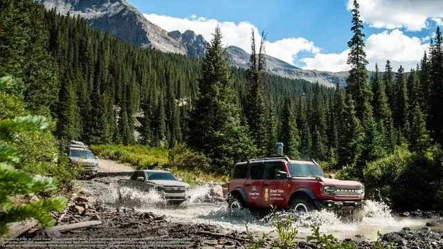 River crossings in the San Juan Mountains, Colorado.